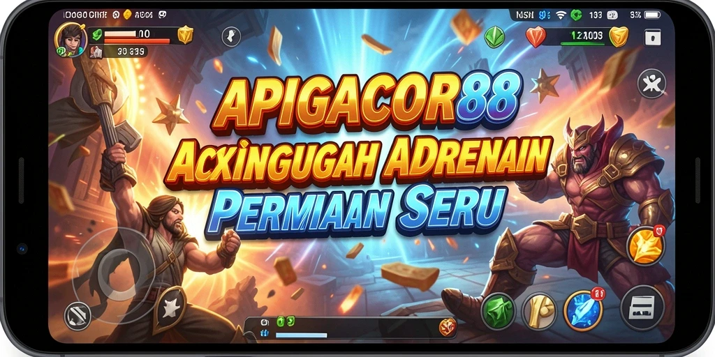 Tampilan tampak seru dari gameplay <strong>APIGACOR88</strong> dengan aksi yang intens.