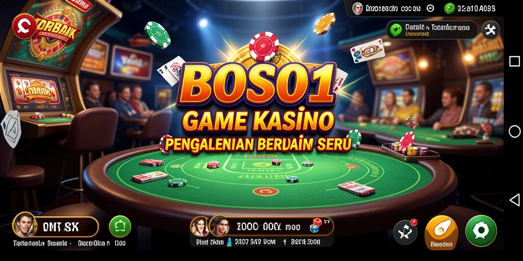 Tampilan utama BOS01 menampilkan permainan kasino yang seru dan mengasyikkan.