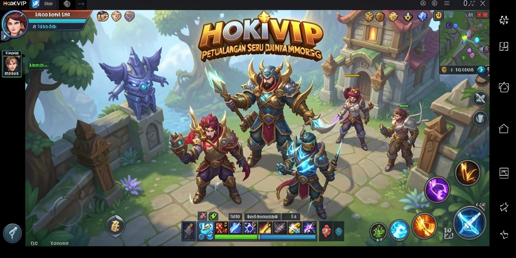 Tampilan gameplay seru HOKIVIP dalam dunia MMORPG.