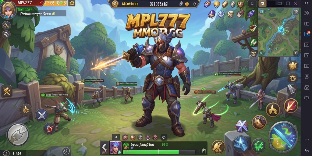 Tangkapan layar MPL777 menampilkan karakter menjalani misi untuk mengalahkan monster.