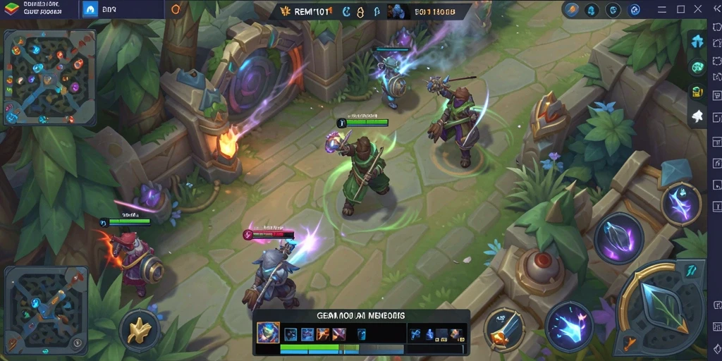 Tampilan gameplay seru dari REMI101 dengan pertarungan strategis.