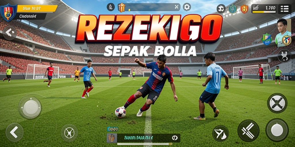 Tampilan gameplay <strong>REZEKIGO</strong> yang mendebarkan dan penuh aksi di lapangan.