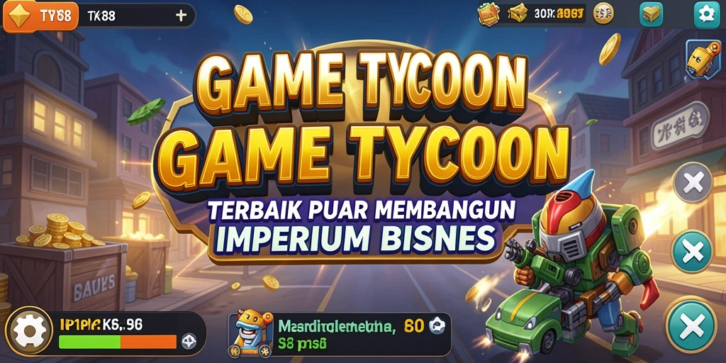 Tampilan gameplay TKP188 saat membangun bisnis yang sukses.