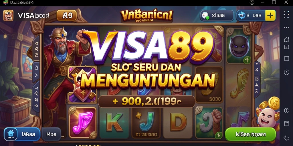 Tampilan gameplay menarik dari game Slot VISA89.